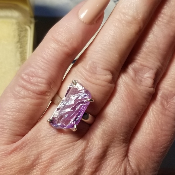 Certified Alexandrite Jewelry - Certified Rough NATURAL Russian Alexandrite Ring